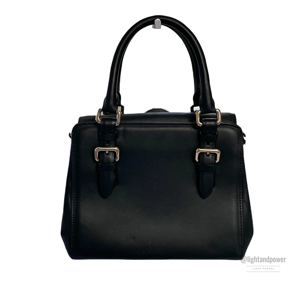 Giorgio Armani Black Calfskin Handbag EUC - Picture 2 of 16